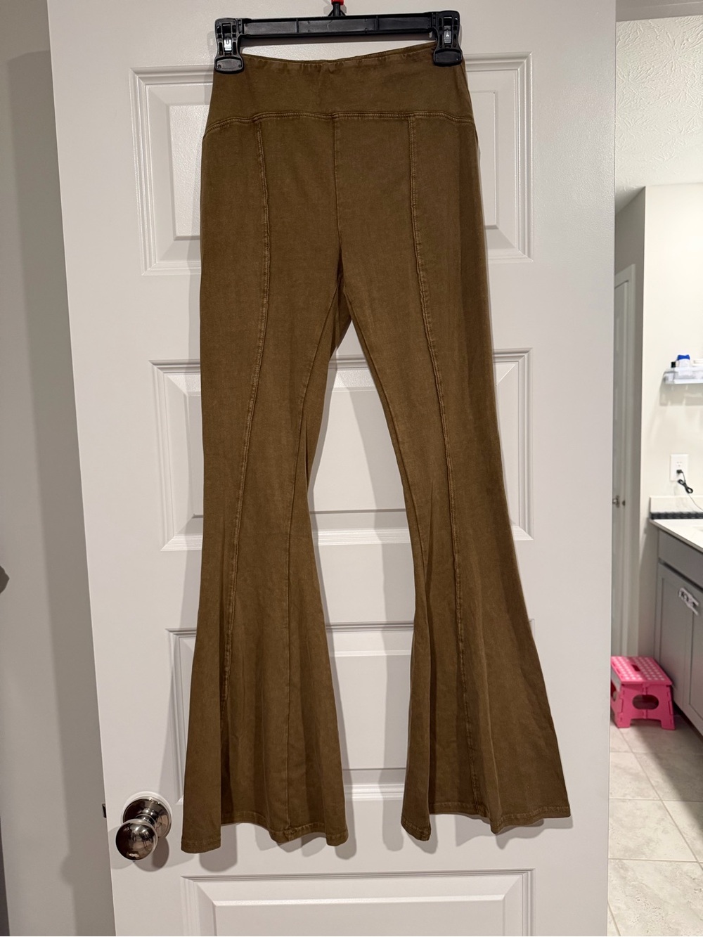 Out From Under Aria Seamed Flared Pants in Holly Size Small